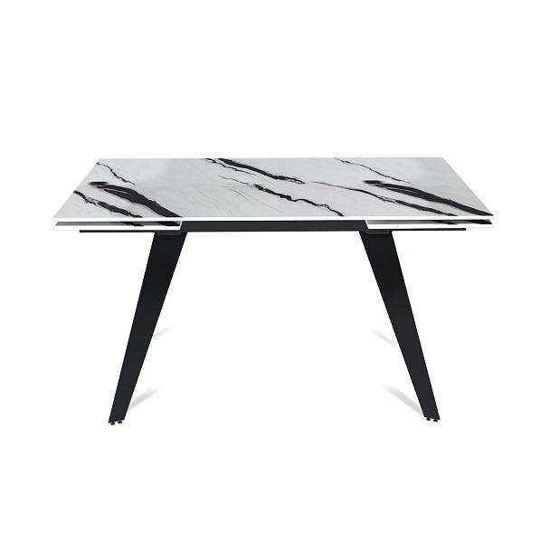 Стол раскладной Rhein (140+40+40), керамика глянцевая Panda White - Вид 2