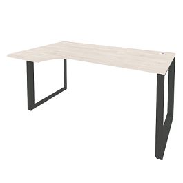 Onix Стол эргономичный левый на О-образном м/к O.MO-SA-1 (L) Денвер светлый/Антрацит металл 1580*980*750 (720/460) - Фото предпросмотра