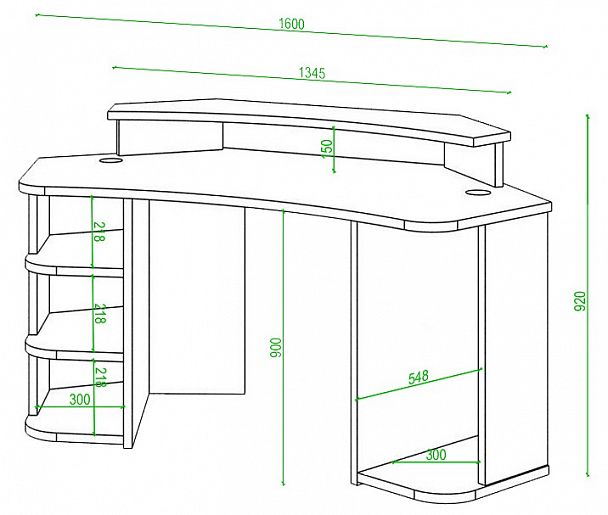Стол компьютерный Домино Lite СК-160 - Вид 2