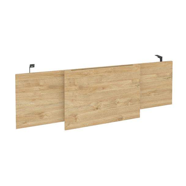 Onix Direct Царга стола руководителя O.M-CSR-4 Тиквуд светлый/Антрацит металл 1340*450*54 - Вид 1