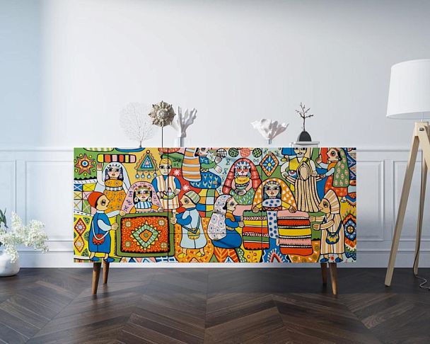 Комод Berber с ящиками 1 принт арт BB14/Print_01 - Вид 3