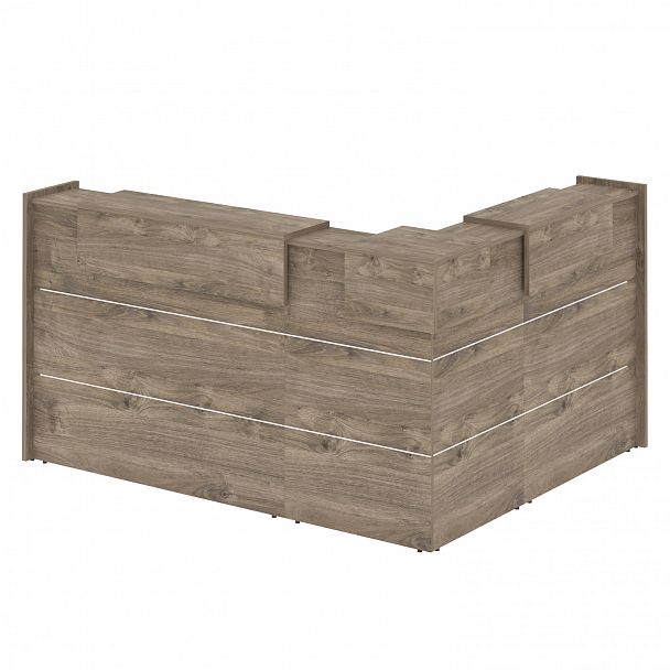 Ресепшн Г-образный "Onix" O.R-K-28 тиквуд темный - Вид 2