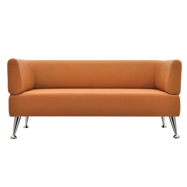 Диван мягкий трехместный "Норд", "V-700", 1560х720х730 мм, c подлокотниками, экокожа, оранжевый - Вид 3