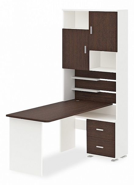 Стол компьютерный Домино СР-720/160 Белый/Венге правый - Вид 1