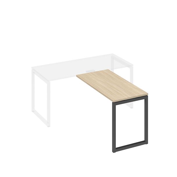 Брифинг-приставка металлокаркас QUATTRO A4 А4 Б4 072 БП дуб скандинавский / металлокаркас антрацит - Вид 1