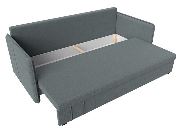 Диван прямой Слим Рогожка серый - Вид 7