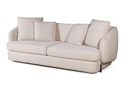 Bubble диван-кровать прямой, шенилл Reef cream - Фото предпросмотра