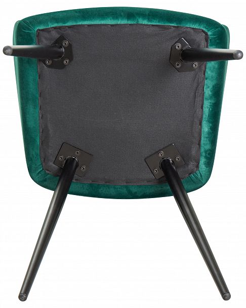 Стул обеденный DOBRIN ROBERT (черные матовые ножки, велюр V108-64 Зелёный) - Вид 11