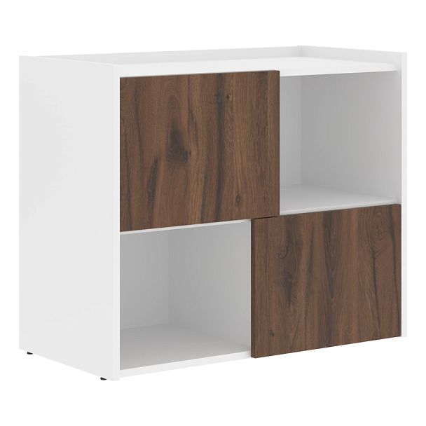 Тумба сервисная ELC 9045 Дуб Денвер темный/Белый 904х450х750 EDIS - Вид 1