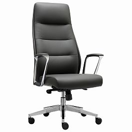 Кресло BRABIX PREMIUM Adept EX-752, синхромеханизм, алюминий, экокожа, черное, 532930 - Фото предпросмотра