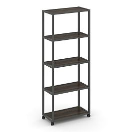Shelf Mobile Стеллаж 5 уровней 1 секция VR.LT-STK-501.12 Дуб Мали/Металл Антрацит 1200*400*2000 - Фото предпросмотра