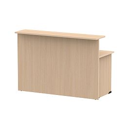 Стойка ресепшн прямая СР-160/60 дуб молочный - Фото предпросмотра