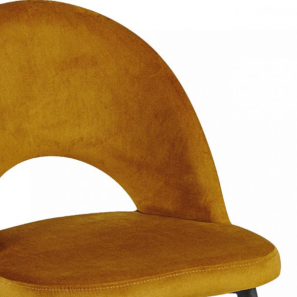 Комплект кухонных стульев Рэди горчичный велюр/черный, 4 шт. - Вид 8