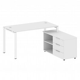 Рабочая станция "Metal System" БП.РС-СТС-2.3 белый - Фото предпросмотра