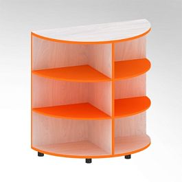 Стеллаж полукруглый (Цветные полки) - Фото предпросмотра