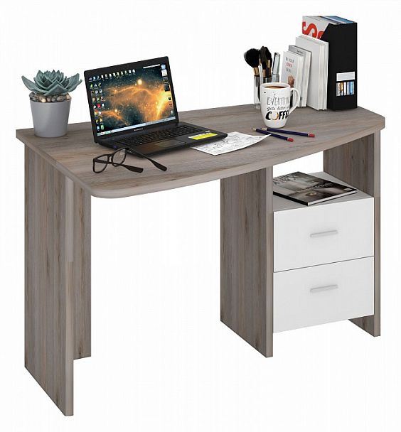 Стол письменный Домино Лайт СКЛ-Крл 120 Белый/Нельсон левый - Вид 2