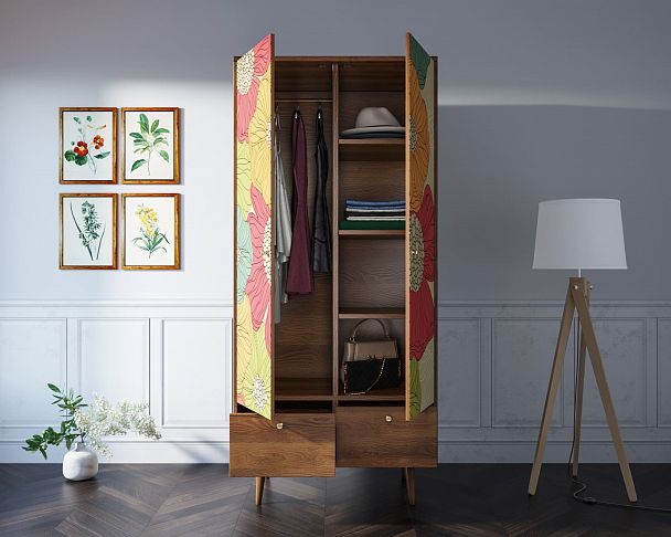 Шкаф двухстворчатый "Berber" принт 5 - Вид 5