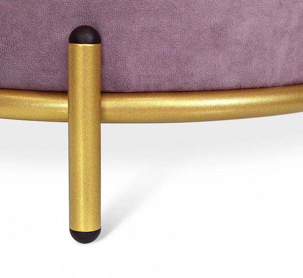 Пуф Sheffilton SHT-B6 пыльная роза/золото - Вид 3