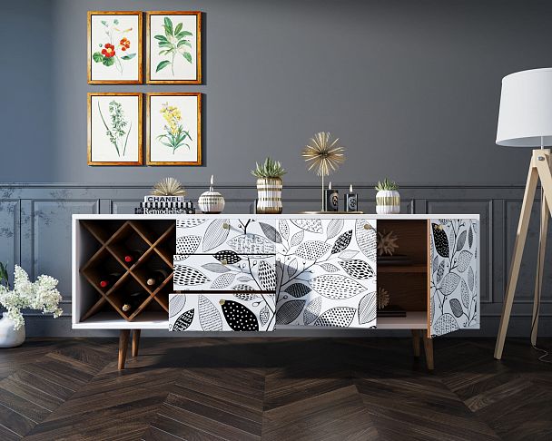 Комод "Berber" удлиненный с бутылочницей 9 принт - Вид 5