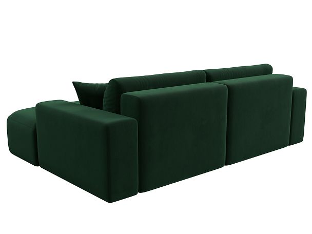 Диван угловой Лига-036 Классик правый угол Велюр зеленый - Вид 6