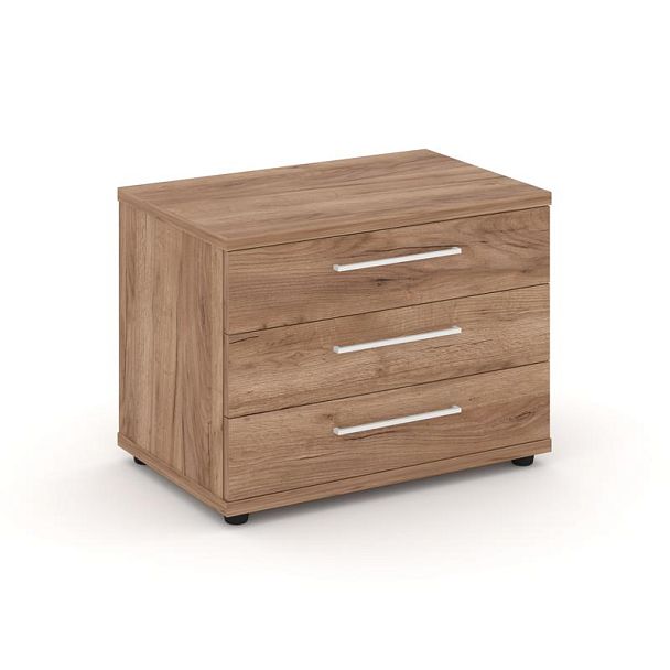 Rift Тумба опорная/приставная RF.TOP-021 Дуб Табак/Металл Белый 600*450*523 - Вид 1