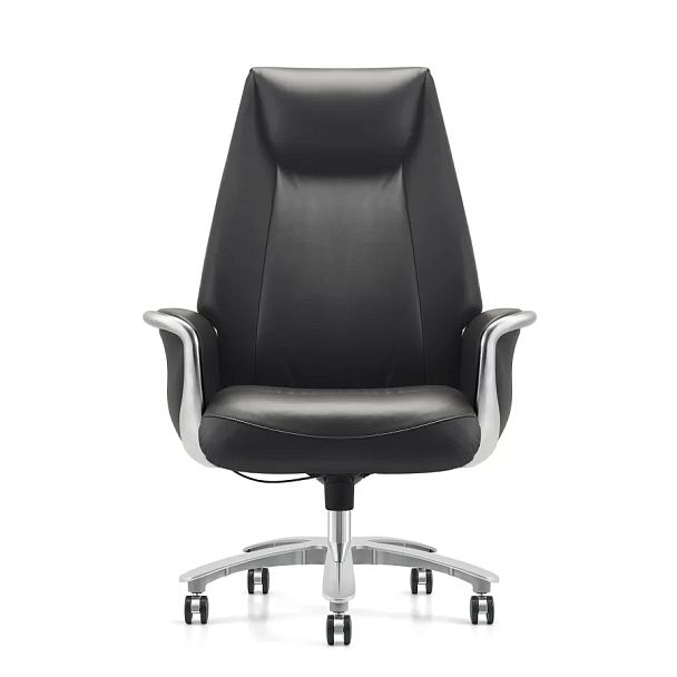Кресло HAWASAN (ХАВАСАН) PREMIUM EX-800, до 200 кг, синхромеханизм, алюминий, экокожа, черное, 533234 - Вид 4