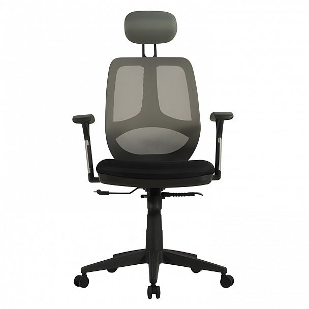 Кресло BRABIX "Saturn ER-400", с подголовником, комбинированное, черное/серое, 530871 - Вид 5