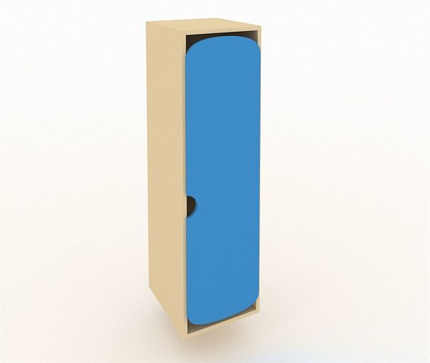 Шкаф для детской одежды ШГ-1М синий - Вид 1