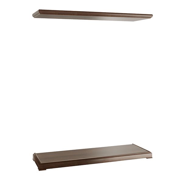 Топ и цоколь для шкафа 3 створки Ministry 172x55x15,3 дуб шоколад - Вид 1