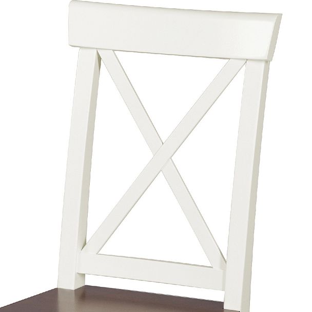 Комплект деревянных стульев с жестким сиденьем Бергольф Слоновая кость/Темный орех, 4 шт. - Вид 6