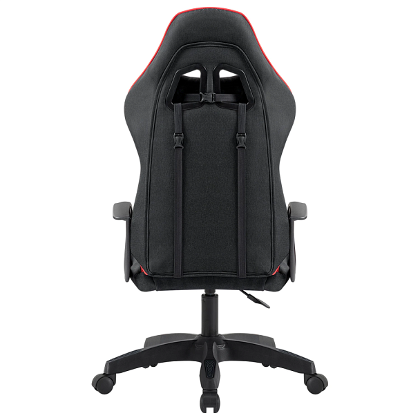 Кресло компьютерное DEFENDER "Kraken", 2 подушки, ткань, черное/красное, 64677 - Вид 8