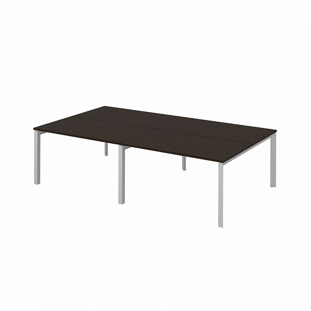 Рабочая станция на металлокаркасе "Столы для персонала" ПК-ТНП-СР280Х160Н4/МК/БЭ-В2-939 дуб ферраре - Вид 1