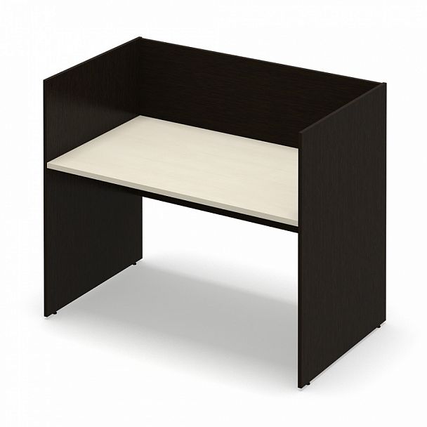 Стол офисный рабочий "Система-M" ПК-ССМ-СТ1С140Х81ЭР/Д-В2-180 клен - Вид 1