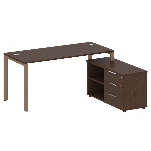Рабочая станция "Metal System" БП.РС-СТС-2.4 венге/мокко - Вид 1