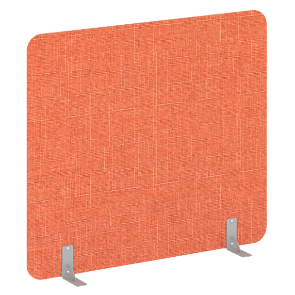 R-line soft Перегородки на металлических опорах на фетровых подпятниках AP.F-160-140 Romeo 08/Серый металл 1600*18*1400 - Вид 1