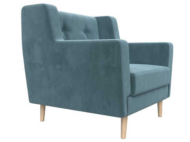 Кресло Брайтон (полностью велюр бирюзовый) - Вид 3