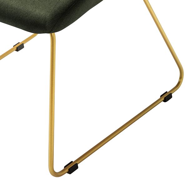 Кресло Kent тёмно-зеленый/Линк золото - Вид 7