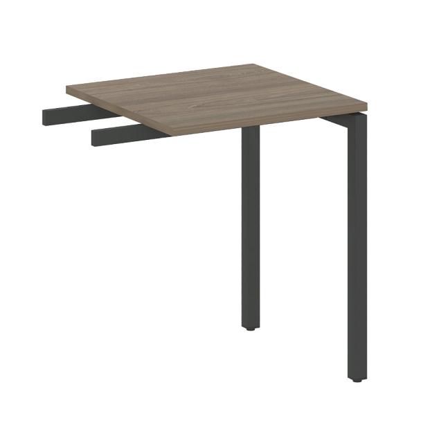 Metal System Quattro Приставной элемент на П-образном м/к 40БП.ПР-1 Вяз/Антрацит металл 600*600*750 - Вид 1