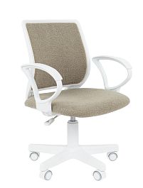 Кресло Chairman Kids 112 Россия ткань В оливка, белый пластик - Фото предпросмотра