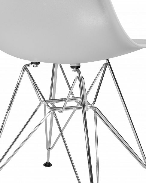 Стул обеденный DOBRIN DSR (ножки хром, цвет светло-серый (GR-01)) - Вид 8
