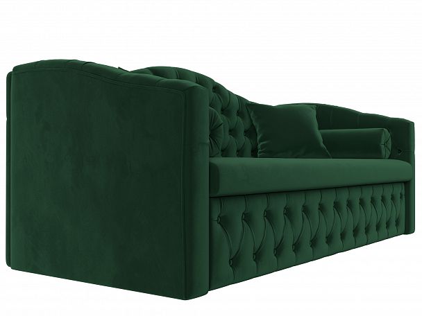 Прямой диван Мечта (полностью велюр зеленый) - Вид 3