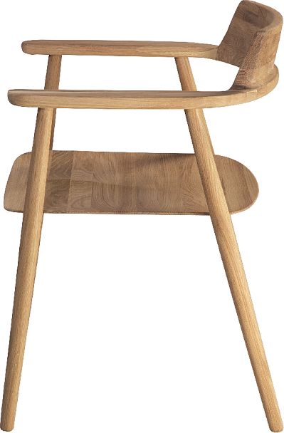 Кресло деревянное из массива дуба Сэн Дуб натуральный - Вид 8