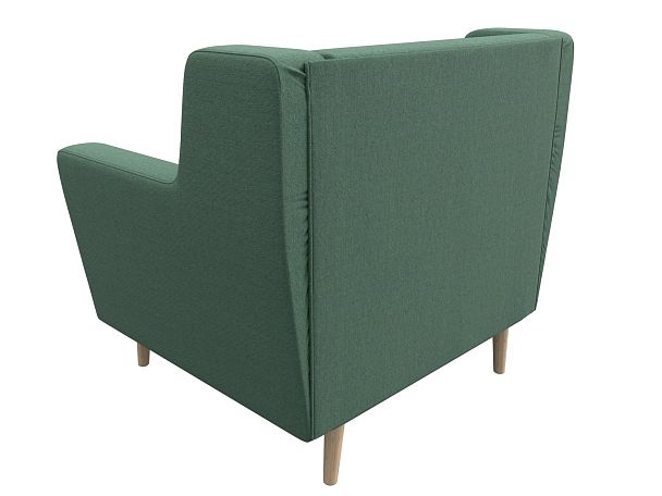 Кресло Брайтон Рогожка зеленый - Вид 6