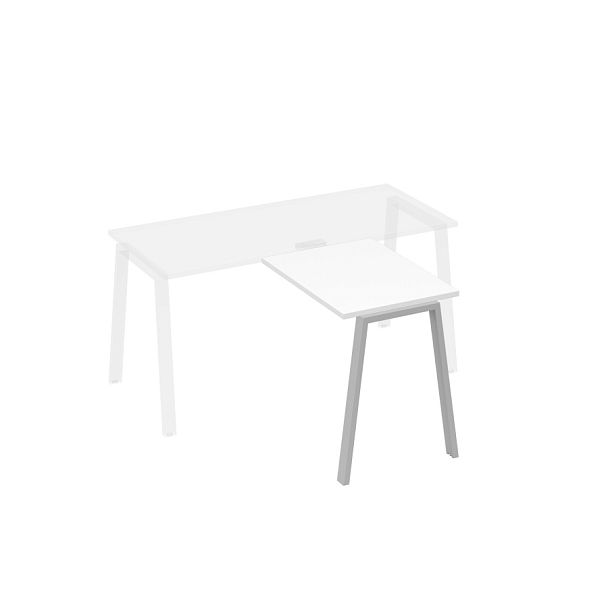 Брифинг-приставка с каркасом TRE A4 А4 Б3 071 БП белый премиум / металлокаркас серый - Вид 1