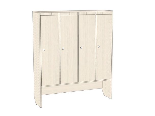 Шкаф детский 4-секционный для одежды Эконом ШЛД-002 - Вид 4