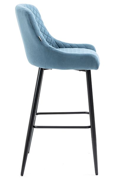 Стул барный Everprof Nico Ткань Голубой - Вид 3
