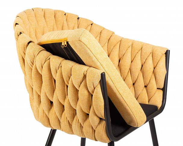 Стул обеденный DOBRIN MATILDA (жёлтая ткань (LAR 275-8)) - Вид 7