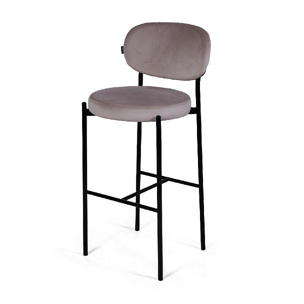 Стул барный Mason, бархат светло-серый 26 - Вид 1