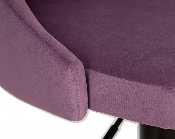 Стул барный DOBRIN JOSEPH BLACK (пудрово-сиреневый велюр (MJ9-52)) - Вид 7