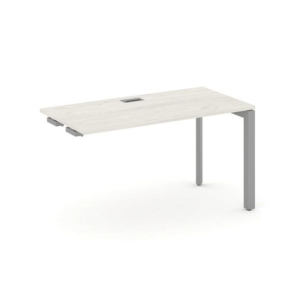 Style Project Next Стол-приставка к опор. элем. SN-59P.OPRS-012 Дуб Наварра/Металл Серый/Серебро Заглушка 1180*700*750 - Вид 1